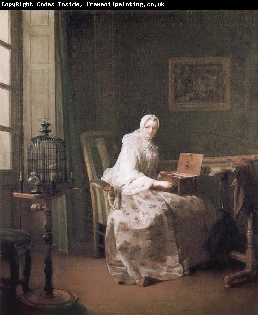 Jean Baptiste Simeon Chardin Birdie and woman